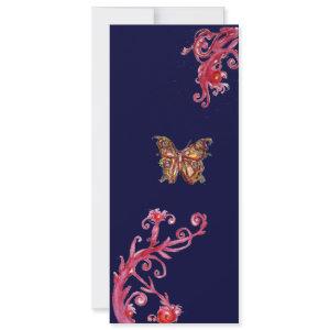 BUTTERFLY , bright red blue