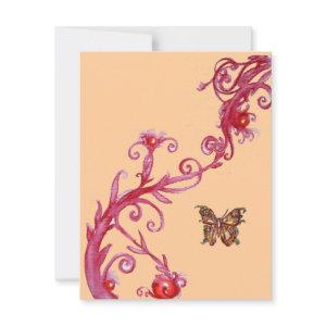 BUTTERFLY , bright red light orange