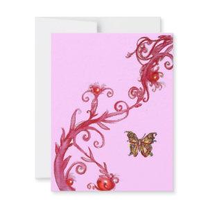 BUTTERFLY , bright red pink