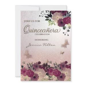 Butterfly floral garden Quinceañera