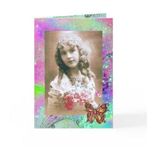 BUTTERFLY IN  GOLD SPARKLES  Photo Template