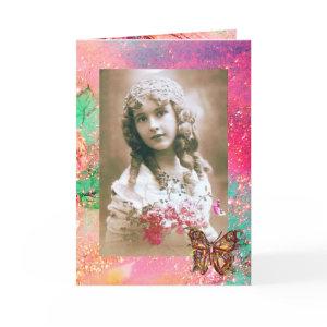 BUTTERFLY IN  GOLD SPARKLES  Photo Template
