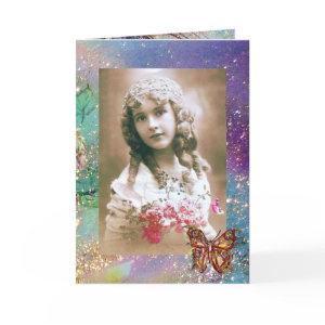 BUTTERFLY IN  GOLD SPARKLES  Photo Template