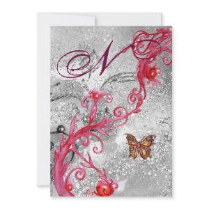 BUTTERFLY IN SPARKLES 2 Elegant Wedding Monogram