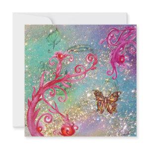 BUTTERFLY IN SPARKLES Elegant Blue Wedding Party