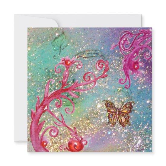 BUTTERFLY IN SPARKLES Elegant Blue Wedding Party