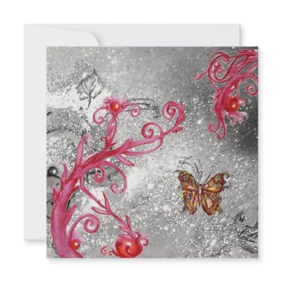 BUTTERFLY IN SPARKLES Elegant Wedding ice metallic