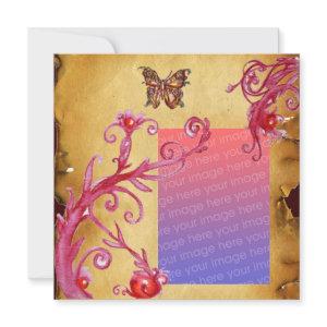 BUTTERFLY PARCHMENT Wedding Photo Template
