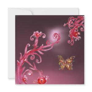 BUTTERFLY PINK AMETHYST bright red
