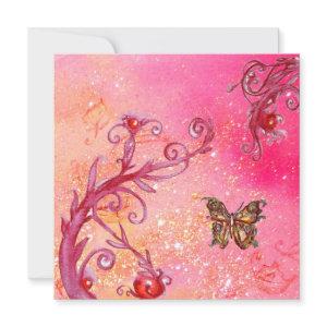 BUTTERFLY,PINK SPARKLES Elegant Wedding Party