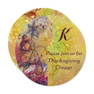 BUTTERFLY PLANT MONOGRAM Floral Thanksgiving Party