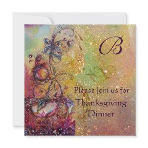 BUTTERFLY PLANT MONOGRAM Thanksgiving Dinner