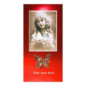 BUTTERFLY RED RUBY CARD
