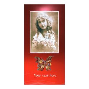 BUTTERFLY RED RUBY CARD
