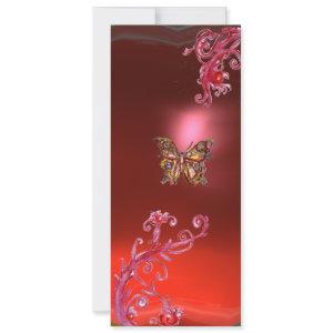 BUTTERFLY RUBY , bright red pink violet
