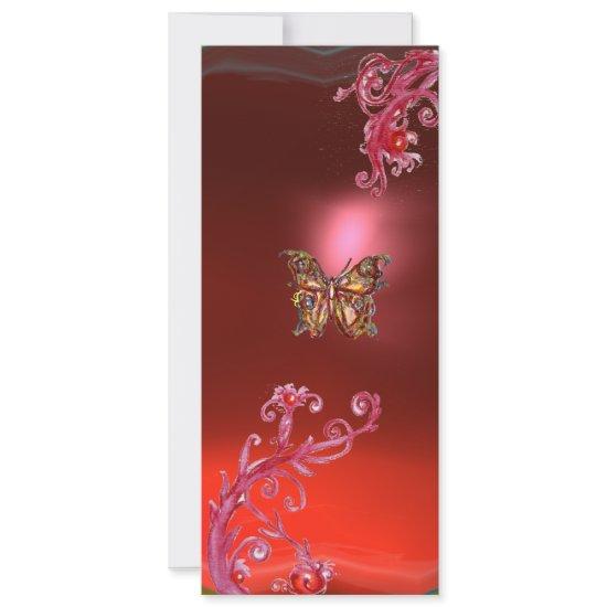 BUTTERFLY RUBY , bright red pink violet