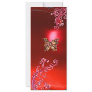 BUTTERFLY RUBY , bright red pink violet