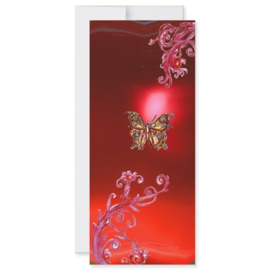 BUTTERFLY RUBY , bright red pink violet