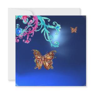 BUTTERFLY SAPPHIRE ,blue bright pink purple red