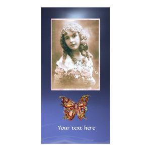 BUTTERFLY TOPAZ BLUE ,red Card