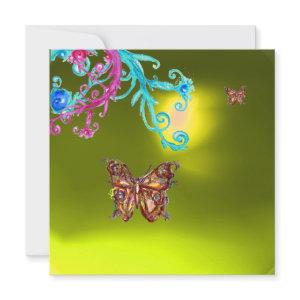 BUTTERFLY TOPAZ,yellow blue bright pink purple