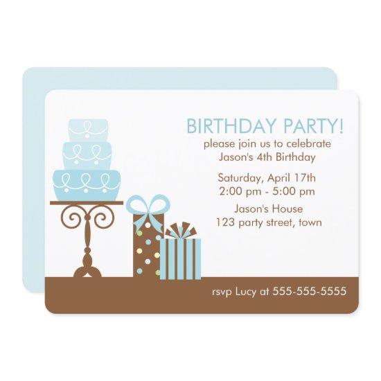 Cake and Presents Birthday Celebration
