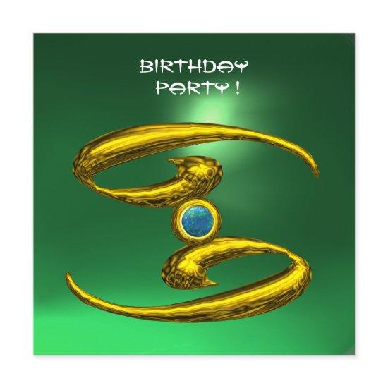 CANCER OPALE, Jade  bright yellow blue green Announcement