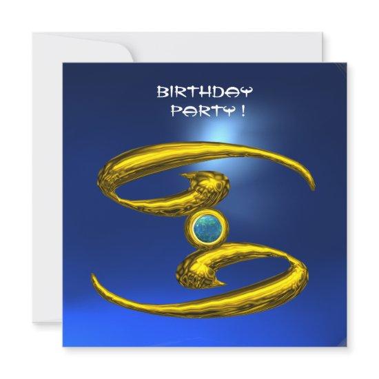 CANCER OPALE, Sapphire  bright yellow blue Announcement