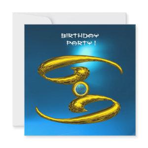 CANCER OPALE, Sapphire  bright yellow blue Announcement