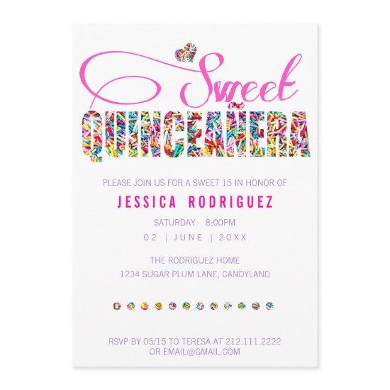 Candy Theme Quinceañera Birthday