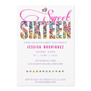 Candy Theme Sweet Sixteen Birthday