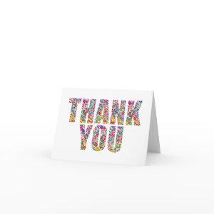 Candy Theme Thank You Card Sweet Sprinkles