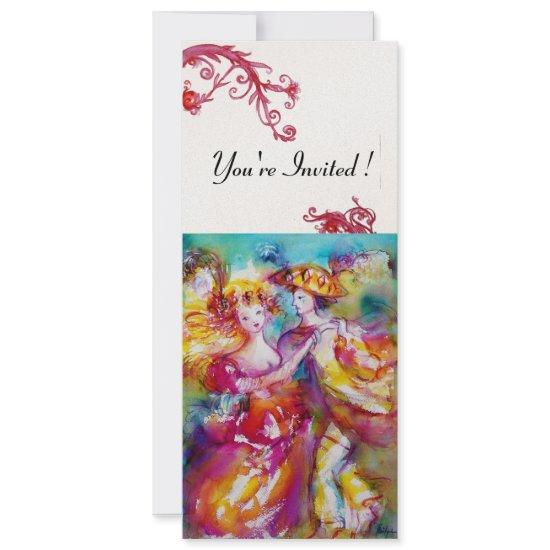 CARNIVAL DANCE Red Flourishes Party Programme