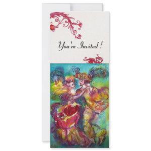 CARNIVAL DANCE vibrant blue red flourish gold