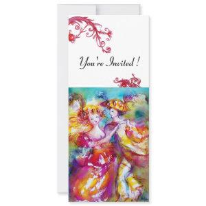 CARNIVAL DANCE vibrant blue red flourish white