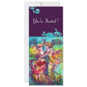 CARNIVAL DANCE , vibrant pink blue flourishes