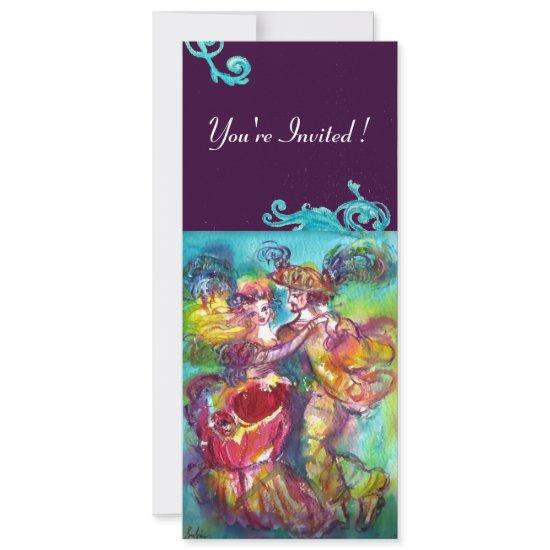 CARNIVAL DANCE , vibrant pink blue flourishes