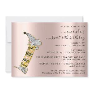 Celebrate in Style with Rose Cute Dog Sweet 16th