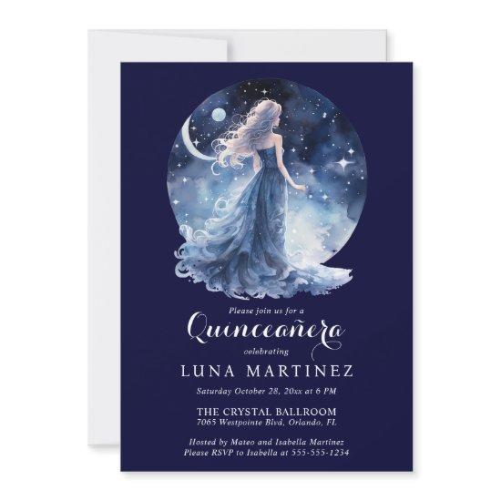 Celestial Goddess Starry Night Sky Quinceañera
