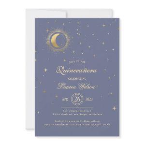 Celestial Pastel Gold Stars Quinceanera