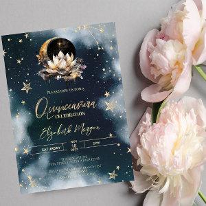 Celestial Sun,Moon,Stars Lotus Sky Quinceanera