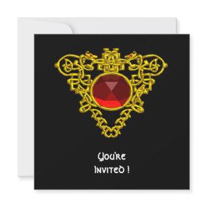 CELTIC HEART  black