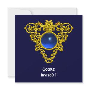 CELTIC HEART  blue sapphire