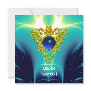 CELTIC HEART  bright blue