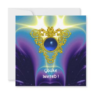 CELTIC HEART,  bright blue,purple violet
