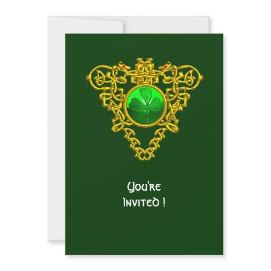 CELTIC HEART WITH SHAMROCK ST PATRICK'S DAY PARTY