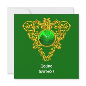 CELTIC HEART WITH SHAMROCK ST PATRICK'S DAY PARTY