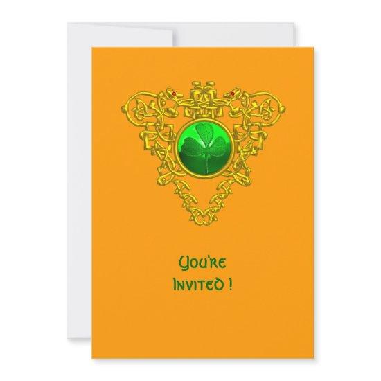 CELTIC HEART WITH SHAMROCK ST PATRICK'S DAY PARTY