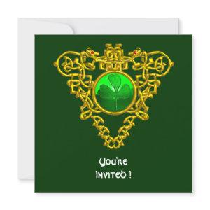 CELTIC HEART WITH SHAMROCK ST PATRICK'S DAY PARTY