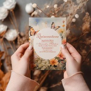 Champagne Creme Quinceañera Butterfly